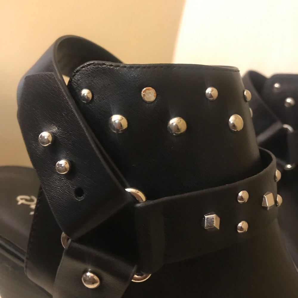 Qupid Studded Pointed Toe Booties - image 8